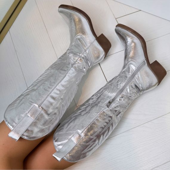 NEW COWBOY LAARS DEN929 SILVER