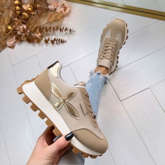 *SALE* NEW FLOW SNEAKER 88221 BEIGE *WEBONLY*