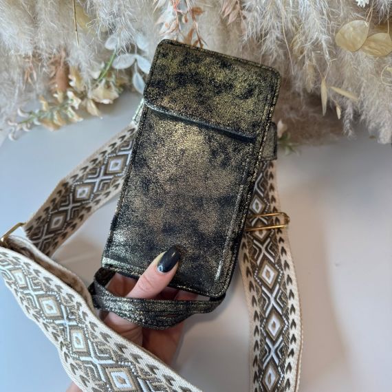 NEW PHONEBAG Q3077 BROWNZE