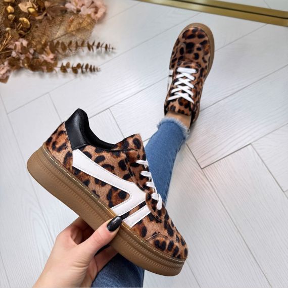 *SALE* POLLY SNEAKER PC-2815 LEOPARD