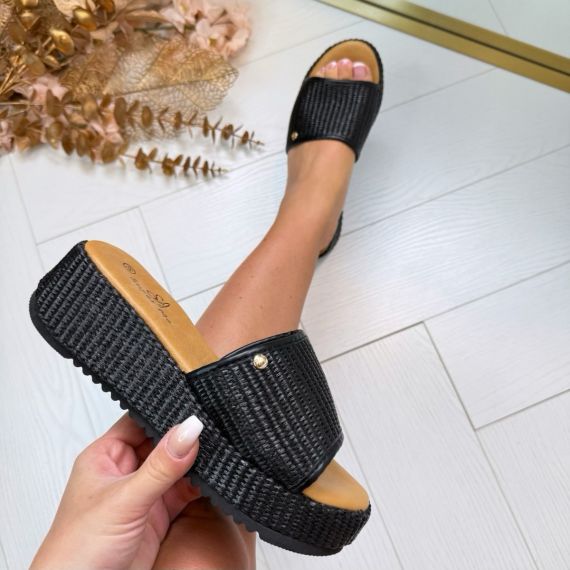 REED PLATEAU SLIDE OM3518 BLACK