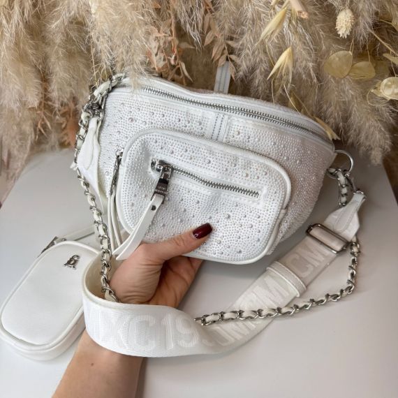 STEVE MADDEN BMAXIMA-P BAG 1701 WHITE