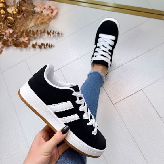 STRIPES SNEAKER 896 BLACK