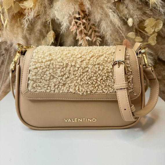 VALENTINO BAGS TEDDY SHARI FLAP BAG VBS8DP09 BEIGE