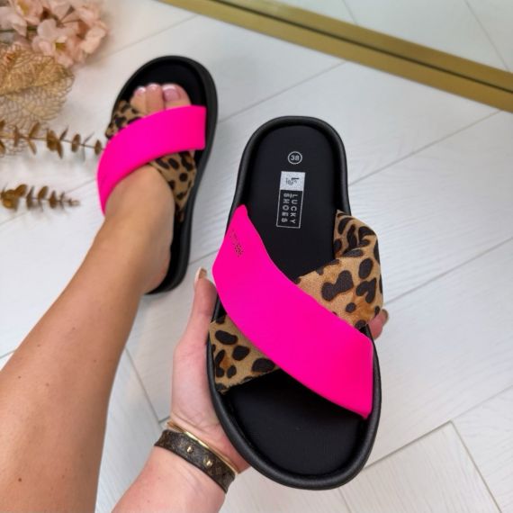 TUTTO BENE SLIPPER LS-363 LEOPARD *WEBONLY*