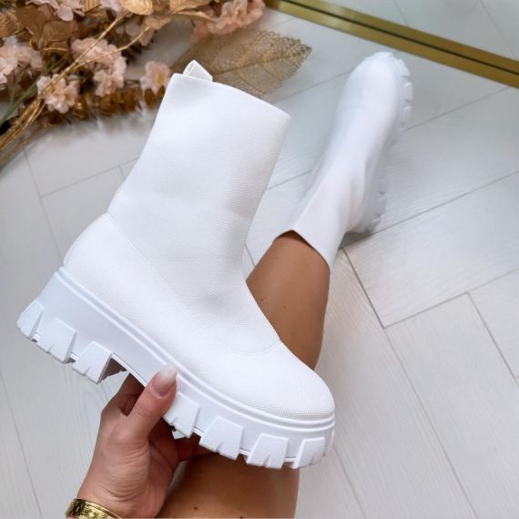 *ACTIE* SOCK BOOT HCK-50 WHITE *WEB ONLY*