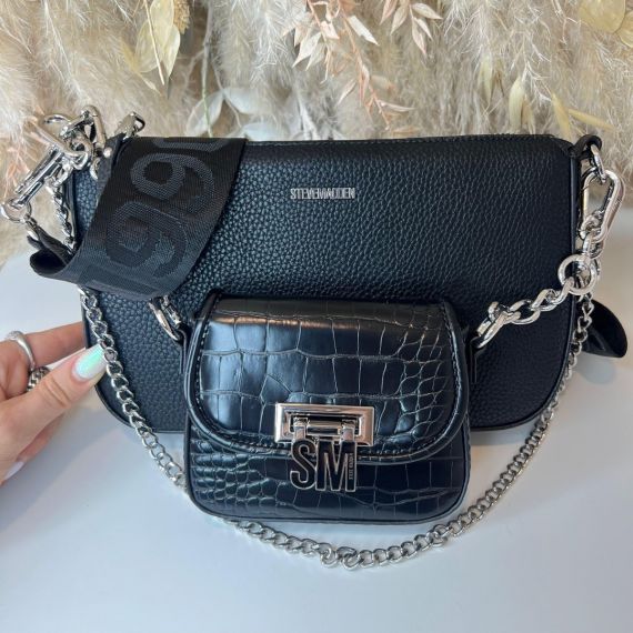 STEVE MADDEN CROSSBODY BAG BNAIM 1550 BLACK