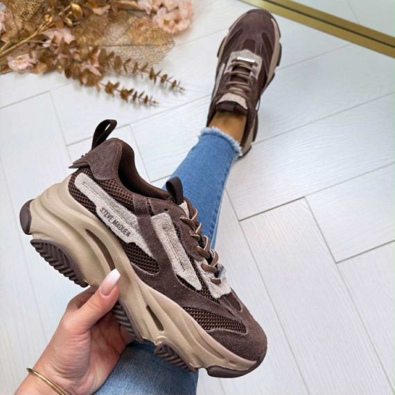 STEVE MADDEN SNEAKER POSSESSION-E 4652 GND COFFE SUE