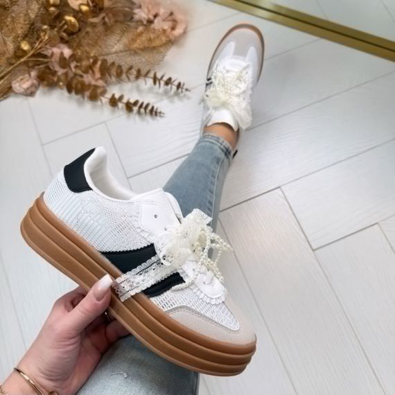 PEARL SNEAKER 8-151 WHITE *WEBONLY*