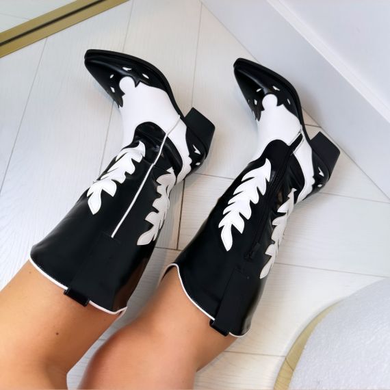 *SALE* WESTERN BESTSELLER LAARS DES671 BLACK/WHITE *WEB ONLY*