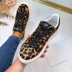 GUESS LEOPARD SNEAKER FLTEL8LEA12 TAN