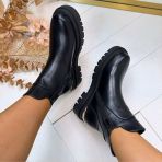 *SALE* GOLDEN DETAIL BOOT XJ-953 BLACK