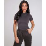 UNIQUE THE LABEL ROBYN **SHORTSLEEVE** CHARCOAL