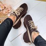 STEVE MADDEN MAC-E SNEAKER 0019 KHAKI/GROUND COFFEE