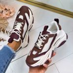 STEVE MADDEN POSSESSION-E SNEAKER 4652 WHITE SEPIA/LACQ