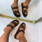 GOLDY SUEDINE SLIPPER MO3613 BROWN