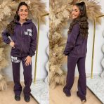 UNIQUE THE LABEL JOLEEN VEST DEEP BERRY