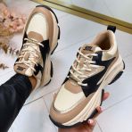 STEVE MADDEN PROGRESSIVE SNEAKER 0096 KHAKI/BLACK