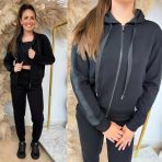 GUESS NEW HOODED SCUBA VEST W5YQ05KBYE2 BLACK