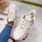 STEVE MADDEN SNEAKER AYDEN 484C CREAM/GOLD