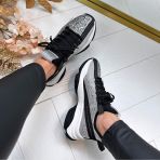 STEVE MADDEN MAXILLA-G SNEAKER 3431 BLACK GLITTER