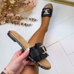 VIVIAN SLIPPER CH027 BLACK