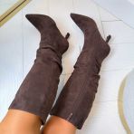 FINA SUEDINE LAARS MET HAK DES8032 BROWN/SUE