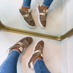 GUESS LOGO SNEAKER FLFBTZFAL12 BEIGE