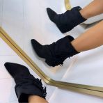 FRINGE BOOT T-312 BLACK