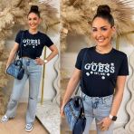 GUESS AGNESS TEE V6GI02K2963 A71W NAVY
