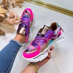 DWRS JUPITER TEDDY SNEAKER J5554C-59 NEON PINK/PURPLE