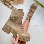 SUEDINE BEARY BOOT BM133 KHAKI *WEB ONLY*