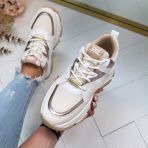 STEVE MADDEN PROGRESSIVE SNEAKER 0096 CREAM ROSE GLD