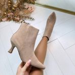 SUEDINE CUTE HEEL 00-017 KHAKI