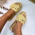 DUBBELE STRIK SLIPPER 3890 YELLOW