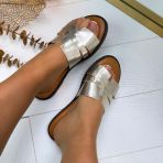 MANDY SLIPPER J-266 GOLD