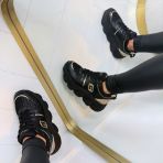 LIU JO STEFFY 01 SNEAKER BF5061 PX783 BLACK/LIGHTGOLD