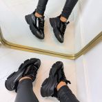STEVE MADDEN SNEAKER POSSES-PERF 3026 BLK/PEWTR