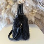 FURRY BAG D3606 BLACK