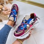 DWRS JUPITER DENIM SNEAKER J5554C-57 FUCHSIA/BLUE