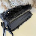 FURRY BAG D3606 BLACK