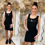 GUESS BIG RIB DRESS E6GK07KG482 BLACK