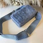 FAKE FUR PHONEBAG Q3216 BLUE