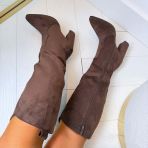 SUEDINE HEEL LAARS 6010-A203 BROWN/SUE