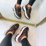 GUESS CHOCO SNEAKERS FLFBRTPEL12 BROWN