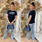 GUESS AGNESS TEE V6GI02K2963 A71W NAVY