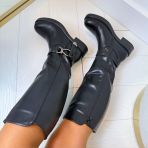 *SALE* BIBI LEATHER LOOK LAARS DES8078 BLACK/PU