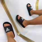 GUESS RUBBER SLIPPERS E6GZ19WG5X0 BLACK