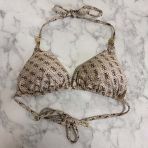 GUESS BEACH TRIANGLE BIKINI TOP E6GJ48KCBJ0 P1LT BEIGE