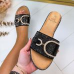 SPARKLY SLIPPER 22-75 BLACK